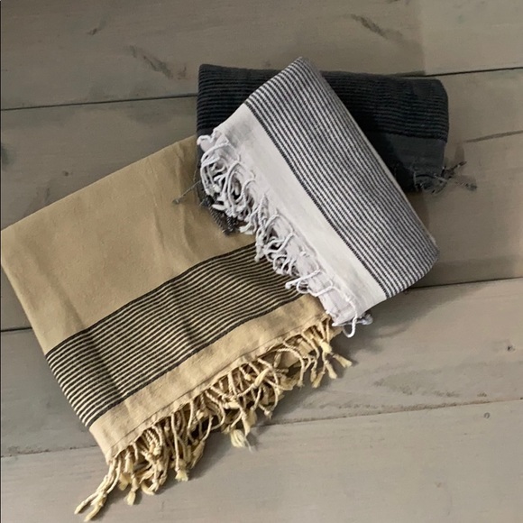 Turkish Bath/Beach Towel - Mustard'y' Color - Picture 2 of 7